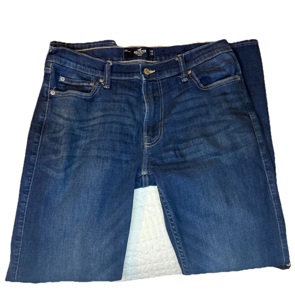 Hollister Men's Blue Skinny Jeans 33x32